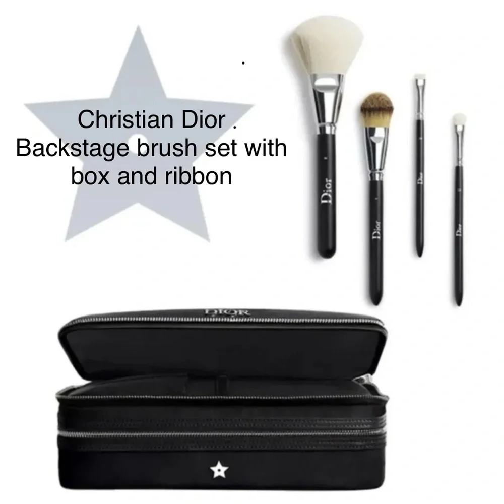 NIB Christian Dior Backstage makeup brush set with travel case. NIB with samples - Picture 1 of 9